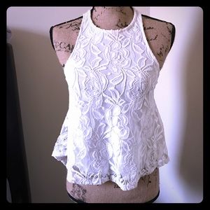 Beautiful white lace top